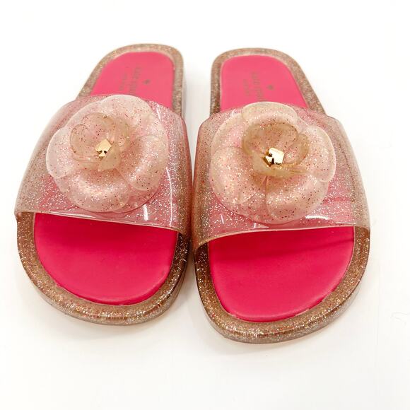Kate Spade Splash Glitter Jelly Slides Slip On Sandals Women's Size 9 - Picture 3 of 6